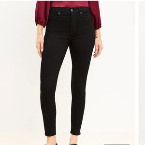 Loft black high waist skinny Jean